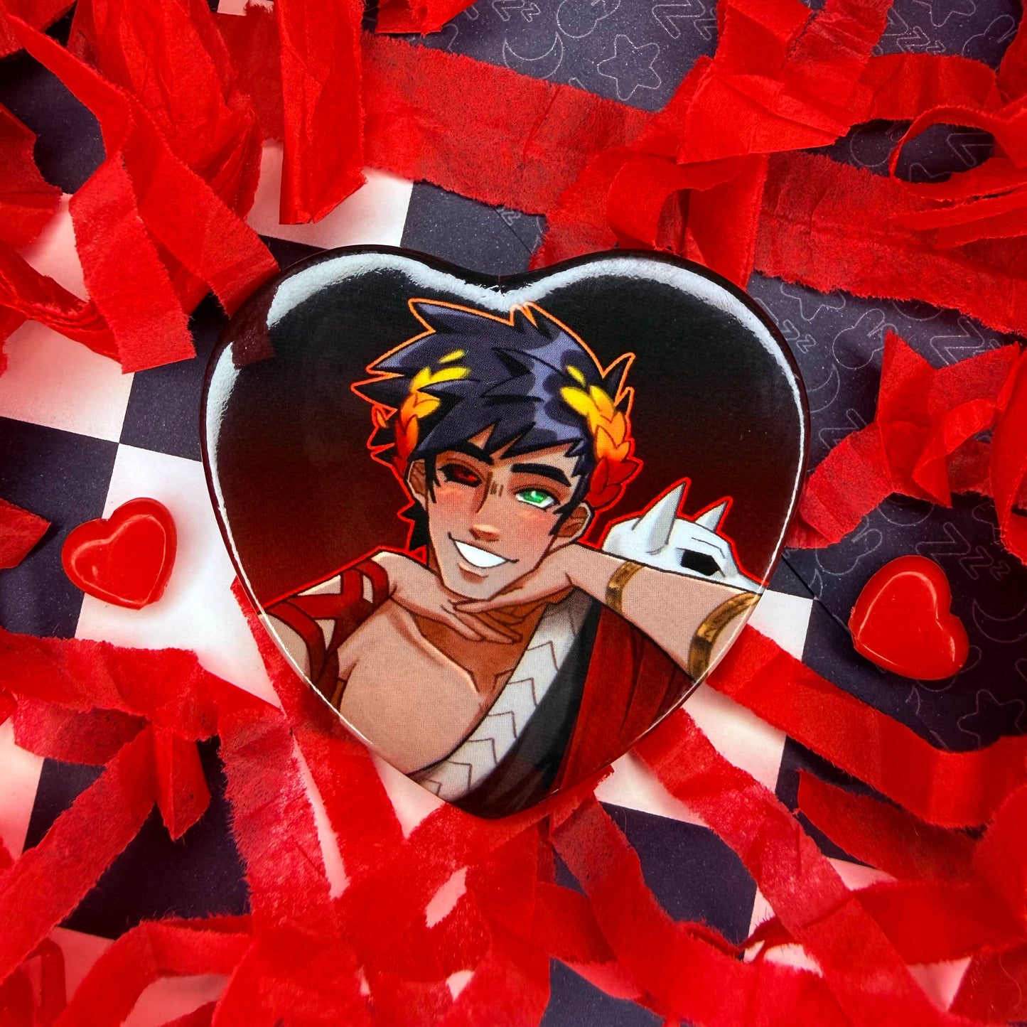 Zag Heart Buttons
