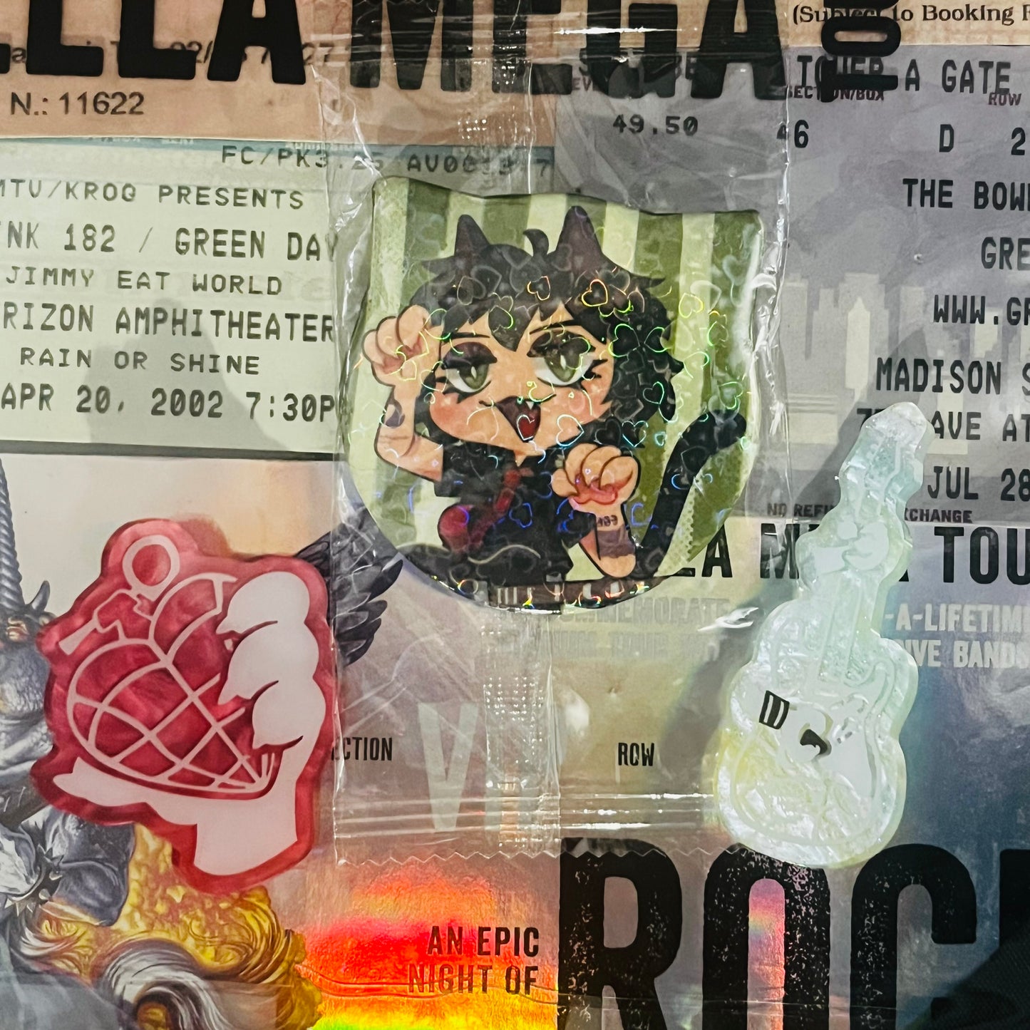 Kitty Joe Pins + Button